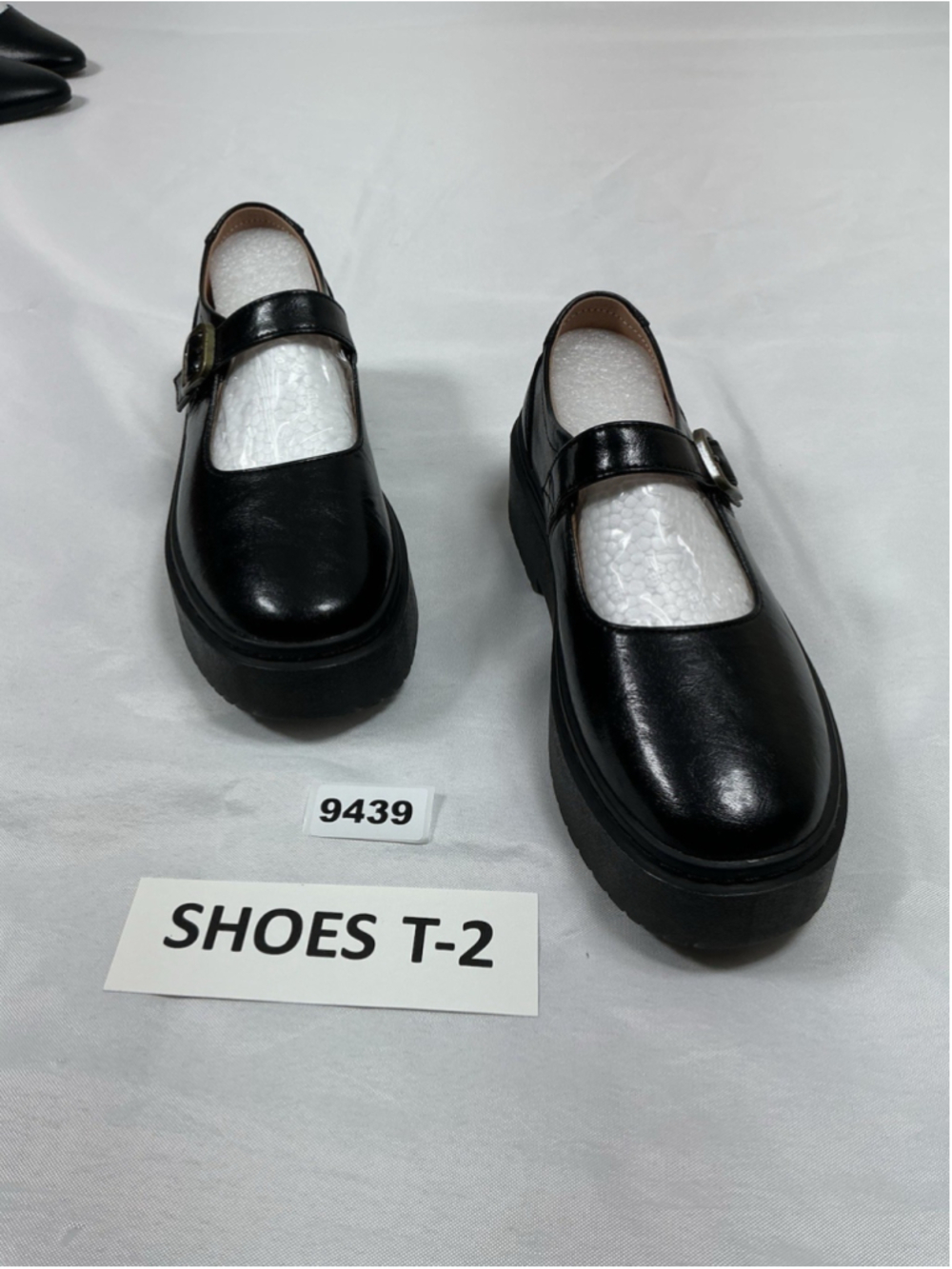 Womans New Beauseen Platform Maryjane Shoes Black Size 8 Chunky Heel